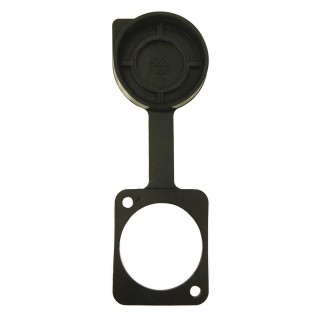 RS PRO CP Universal Dust Cover Pack of 10 for Feed Through Connector Plastic Black 196-0760