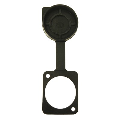 RS PRO CP Universal Dust Cover Pack of 10 for Feed Through Connector Plastic Black 196-0760