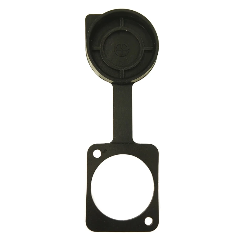 RS PRO CP Universal Dust Cover Pack of 10 for Feed Through Connector Plastic Black 196-0760