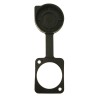 RS PRO CP Universal Dust Cover Pack of 10 for Feed Through Connector Plastic Black 196-0760