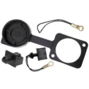 RS PRO CP Universal Dust Cover Pack of 10 for Feed Through Connector Plastic Black 196-0760
