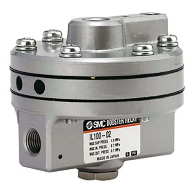 SMC Pneumatic Booster Regulator 3/8 Port Size, Low Air Consumption, CE RoHS Certified EIL100-F02-L