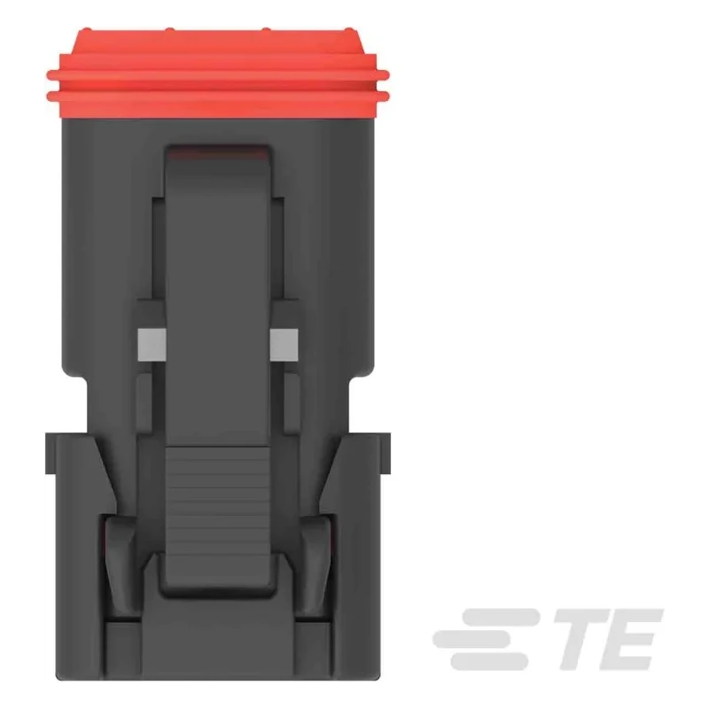 Deutsch Automotive Connector Male Black Flange 2 Way Crimp Termination DT06-2S-TE32 / 1-2303815-4