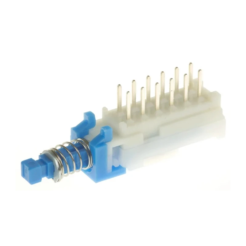 Alps Alpine SPUJ Series Latching Push Button Switch, PCB Mount, DPDT, Through Hole, 100mA Current SPUJ193700