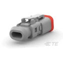 Deutsch Automotive Connector Male Grey Flange 2 Way Crimp Termination DT06-2S-TE81 / 2-2303815-1