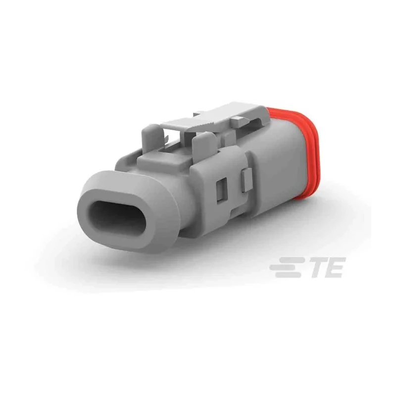 Deutsch Automotive Connector Male Grey Flange 2 Way Crimp Termination DT06-2S-TE81 / 2-2303815-1