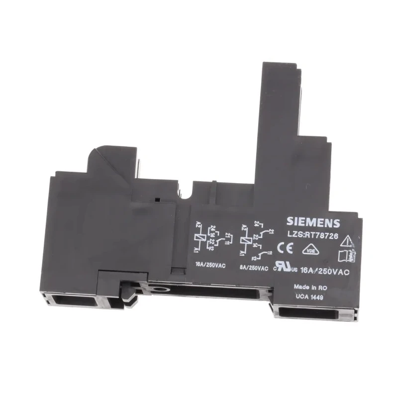 Siemens Relay Socket Snap-On DIN Rail Plug-In Terminal Type RoHS Compliant LZS:RT78726