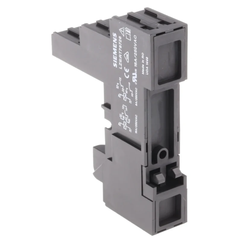 Siemens Relay Socket Snap-On DIN Rail Plug-In Terminal Type RoHS Compliant LZS:RT78726