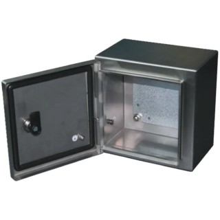 RS PRO 304 Stainless Steel Wall Box, IP66 Rated Enclosure, 500 mm x 500 mm x 200 mm IP66