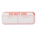 RS PRO Adhesive Pre-Printed Red Label Do Not Use, 40mm x 15mm, 120 Per Pack 758-7936