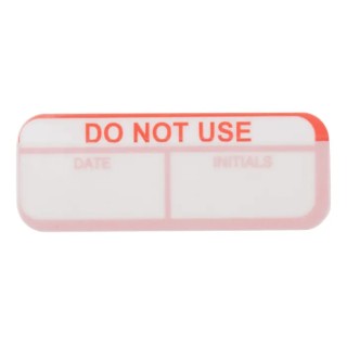 RS PRO Adhesive Pre-Printed Red Label Do Not Use, 40mm x 15mm, 120 Per Pack 758-7936