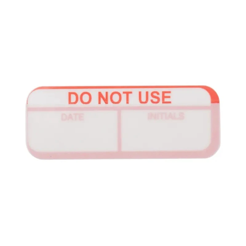 RS PRO Adhesive Pre-Printed Red Label Do Not Use, 40mm x 15mm, 120 Per Pack 758-7936