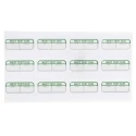 RS PRO Pre-Printed Adhesive Label Next Test Due, Green Text on White, 40mm x 15mm, Pack of 120 758-7908