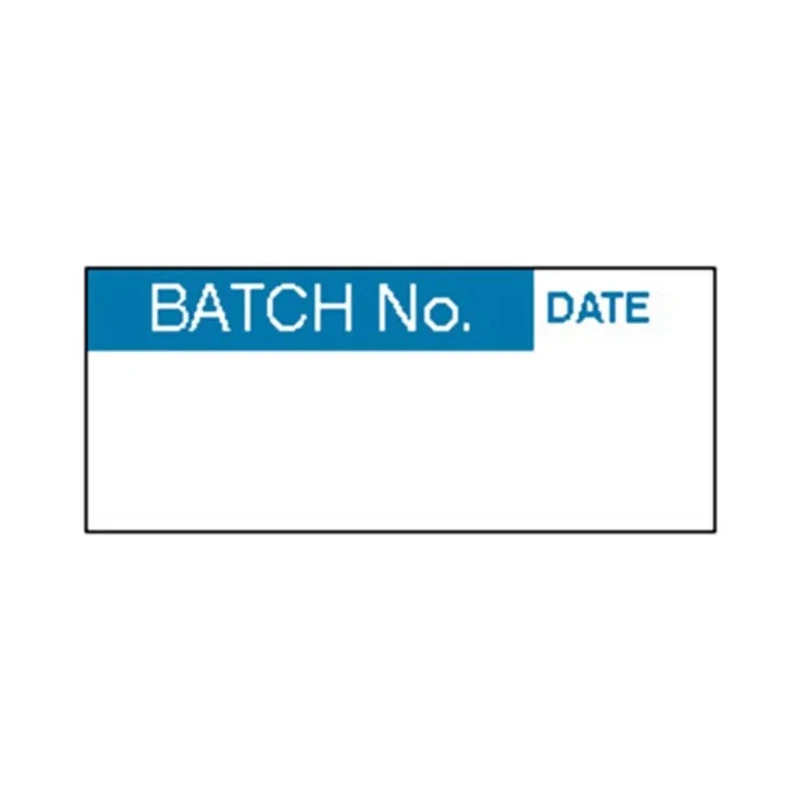 RS PRO Pre-Printed Adhesive Label Batch No. Blue Text, 38 mm x 15 mm, 140 Labels Per Pack 758-7986