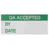 RS PRO Adhesive Pre-Printed Vinyl Cloth Label QA Accepted 38mm x 15mm Pack of 140 758-7961