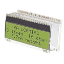 Display Visions Alphanumeric LED LCD Monochrome Display 3 x 16 Characters Yellow Green on Black 3.3V Germany EA DOGM163E-A