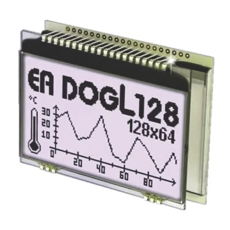 Display Visions EA DOG Graphic LED LCD Monochrome Display, White on Black EA DOGL128W-6