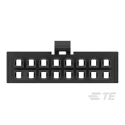 TE Connectivity Rectangular Connector, Female, 16 Contacts, 2 Row, 3 mm Pitch, Nylon Housing, Straight Cable Mount 2204748-8