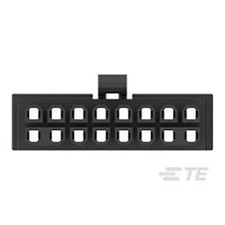 TE Connectivity Rectangular Connector, Female, 16 Contacts, 2 Row, 3 mm Pitch, Nylon Housing, Straight Cable Mount 2204748-8