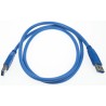 Wurth Elektronik IC Socket USB Cable Male USB Type A to Male USB Type A USB 3.0 Blue 1 m 692901100001