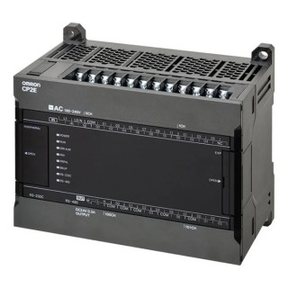 Omron Compact PLC CPU with 18 Digital Inputs, 12 Transistor Outputs, Ethernet, Ladder Diagram Programming CP2E