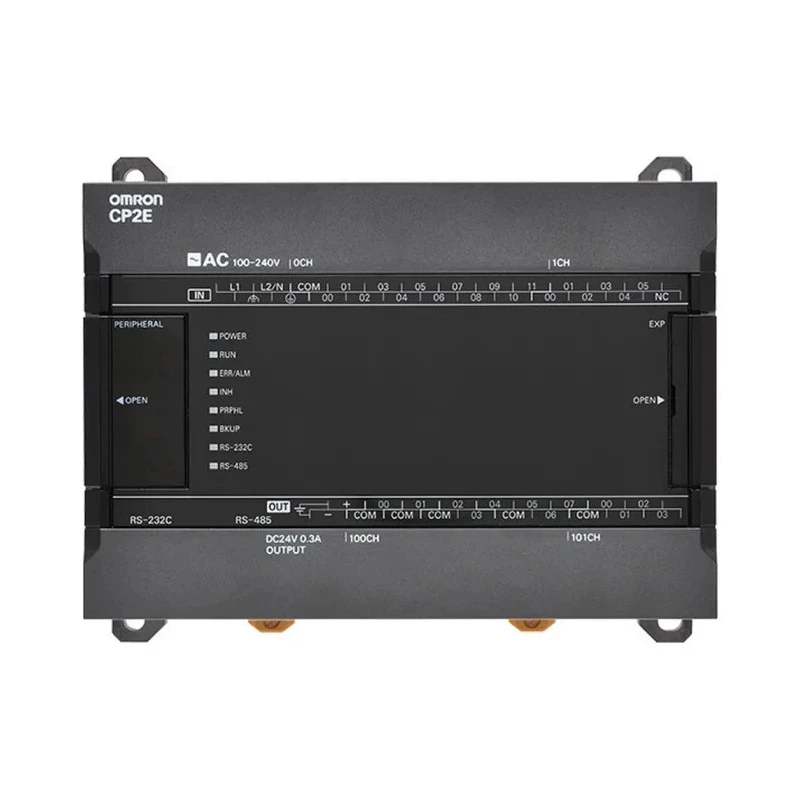Omron Compact PLC CPU with 18 Digital Inputs, 12 Transistor Outputs, Ethernet, Ladder Diagram Programming CP2E