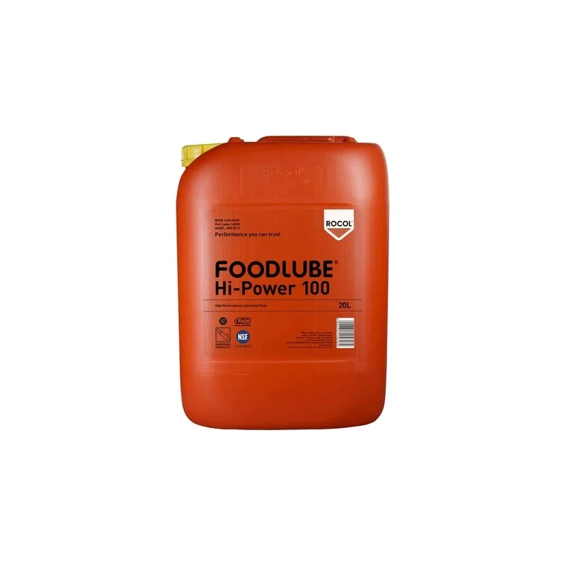Rocol Foodlube Hi-Power 100 Multi Purpose Lubricant Polyalphaolefin 20 L Food Safe 15945