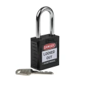 RS PRO Black 1-Lock Safety Lockout Padlock Steel, Nylon Body, 6.35mm Shackle Diameter 196-3756