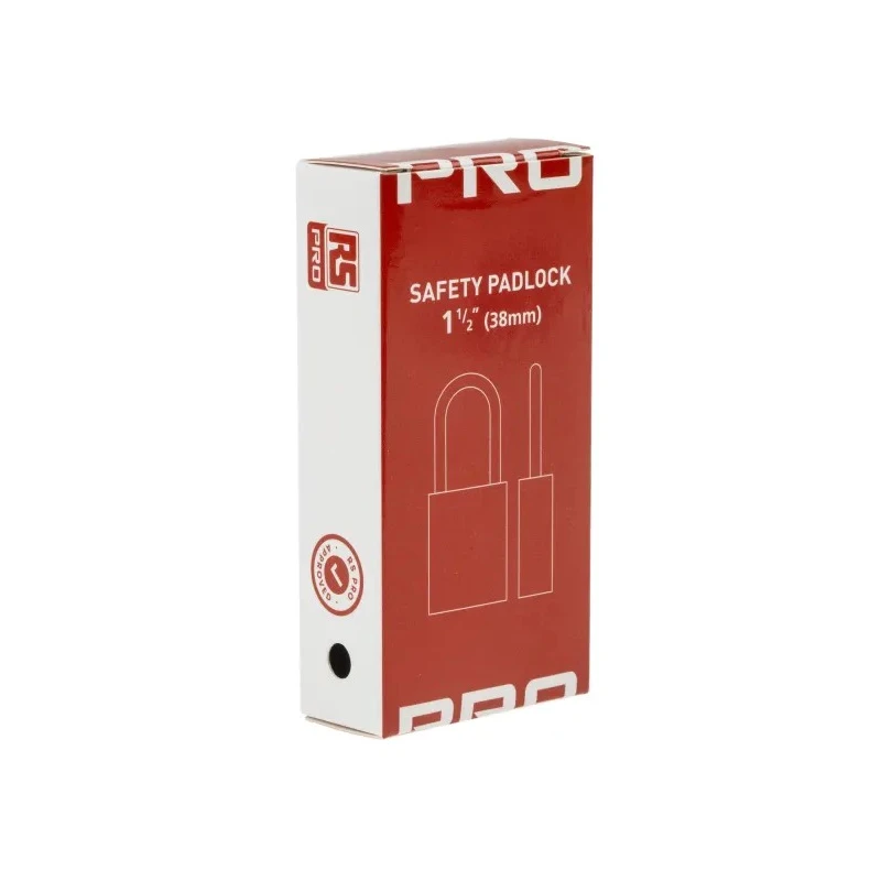 RS PRO Black 1-Lock Safety Lockout Padlock Steel, Nylon Body, 6.35mm Shackle Diameter 196-3756