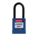 RS PRO Blue 1-Lock Safety Lockout Padlock Nylon, Aluminium, Shackle 6.35 mm 196-3764