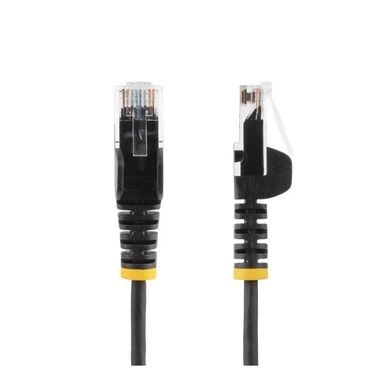 StarTech.com Cat6 Ethernet Cable, Black, 2 m Length, Unshielded Unscreened, Slim PVC Jacket 