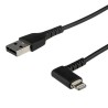 StarTech.com USB 2.0 Male USB Type A to Male Lightning Connector Cable Black 2 m RUSBLTMM2MBR