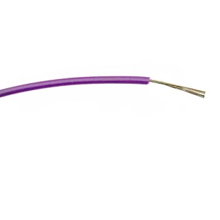 RS PRO Purple Hook Up Wire, 24 AWG, 7 x 0.2 mm Core Strands, 100 m Length, Polyvinyl Chloride Jacket 196-4221