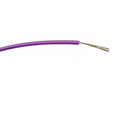 RS PRO Purple Hook Up Wire, 24 AWG, 7 x 0.2 mm Core Strands, 100 m Length, Polyvinyl Chloride Jacket 196-4221