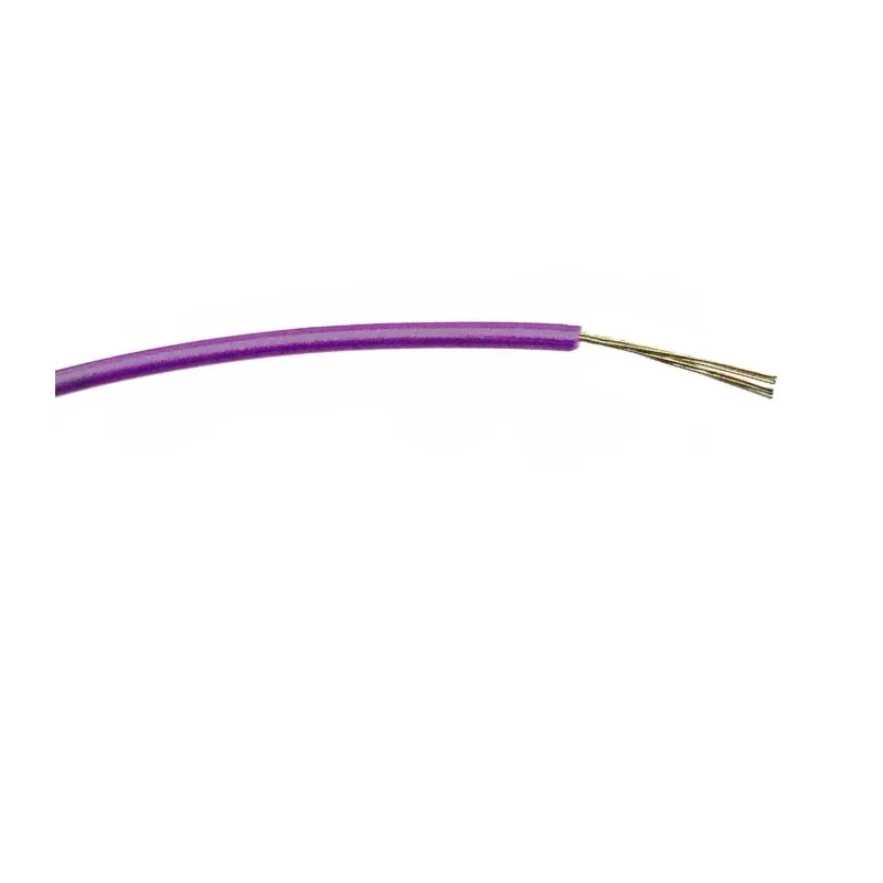RS PRO Purple Hook Up Wire, 24 AWG, 7 x 0.2 mm Core Strands, 100 m Length, Polyvinyl Chloride Jacket 196-4221