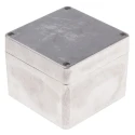 RS PRO Die Cast Aluminium Enclosure IP66 Rated Waterproof Silver Lid 81 mm x 100 mm x 100 mm IP66