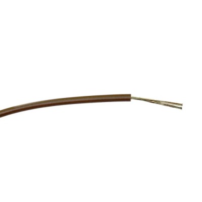 RS PRO Brown Hook Up Wire, 24 AWG, 7 x 0.2 mm Core Strands, 100 m Length, PVC Insulation 196-4213