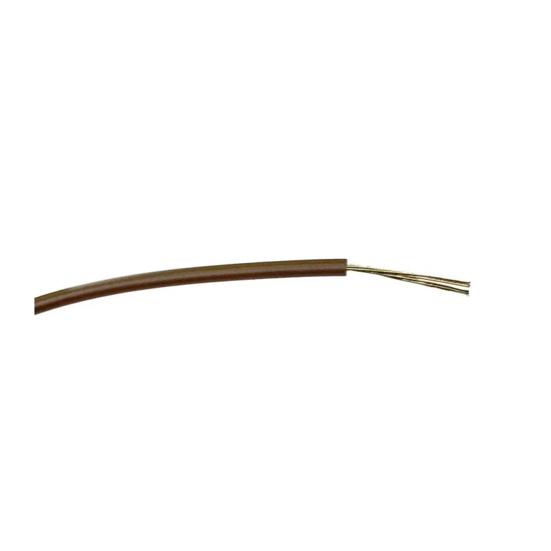 RS PRO Brown Hook Up Wire, 24 AWG, 7 x 0.2 mm Core Strands, 100 m Length, PVC Insulation 196-4213