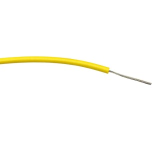 RS PRO Yellow Hook Up Wire, 24 AWG, 7 x 0.2 mm Core Strands, 500 m Length, Tin Annealed Copper Conductor, Polyvinyl 196-4234