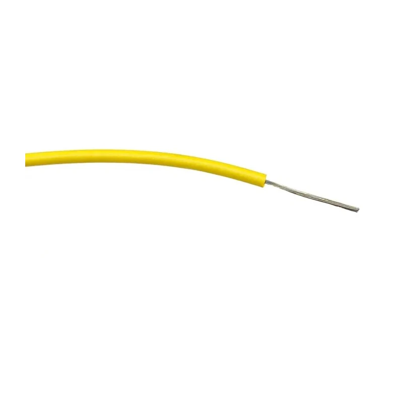 RS PRO Yellow Hook Up Wire, 24 AWG, 7 x 0.2 mm Core Strands, 500 m Length, Tin Annealed Copper Conductor, Polyvinyl 196-4234