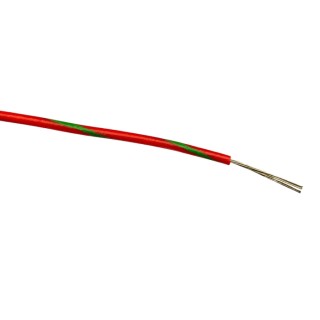 RS PRO Green, Red Hook Up Wire 24 AWG 7 x 0.2 mm Core Strands 100 m Polyvinyl Chloride 196-4248