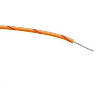 RS PRO Orange, Red Single Core Polyvinyl Chloride Hook Up Wire 24 AWG, 7 x 0.2 mm Core Strands, 100 m, 1000V AC 196-4241