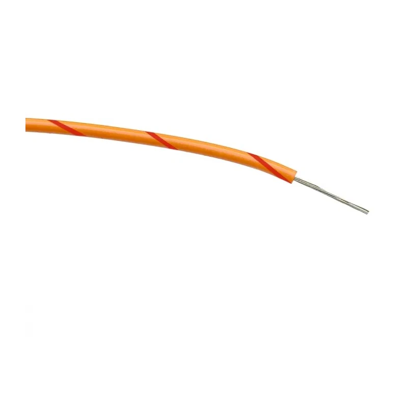 RS PRO Orange, Red Single Core Polyvinyl Chloride Hook Up Wire 24 AWG, 7 x 0.2 mm Core Strands, 100 m, 1000V AC 196-4241