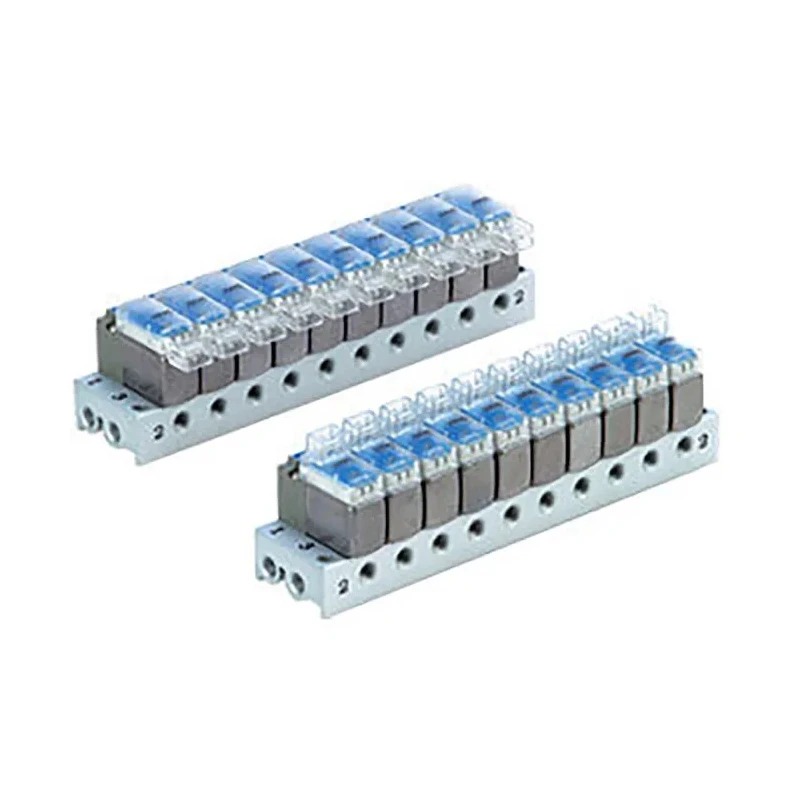 SMC V100 series 6 Station Metric Manifold Die Cast Zinc Body Japan VV100-S41-06-M5