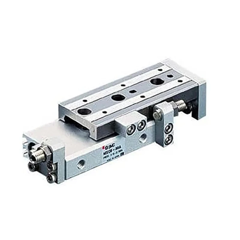 SMC Pneumatic Guided Cylinder 12mm Bore, MXQ Series, 40 mm Stroke, Double Acting, Aluminium Alloy & Stainless Steel MXQ12-40