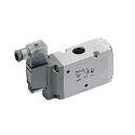 SMC Solenoid Pilot Valve 3 Port Manifold Aluminium Body with Hydrogenated Nitrile Rubber, Fluorelastomer Seals VP700 Series 