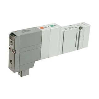 SMC Pneumatic Solenoid Pilot-Operated Control Valve Exhaust 5 Ports 3 Positions Manifold Mount Die Cast Aluminium 24V SV2000