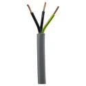 RS PRO YY Control Cable, 3 Cores 0.75mm², Unscreened, 50m Grey Polyvinyl Chloride Sheath 196-4675
