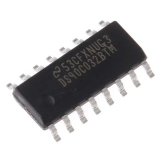 Texas Instruments Receiver IC 4 LVDS CMOS/TTL 16-Pin SOIC DS90C032BTM/NOPB
