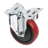 RS PRO Fixed Castor, 110 kg Load Capacity, 100 mm Polyurethane Wheel, Zinc Plated Body, Model 196-5172